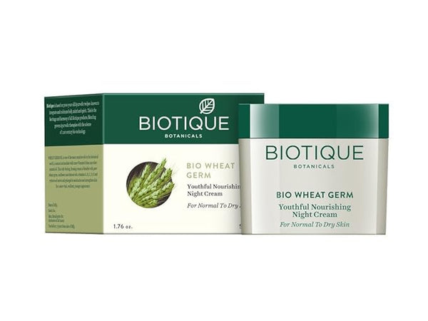 Biotique Bio Wheat Germ Youtheful Nourishing Night Cream - 50 gms