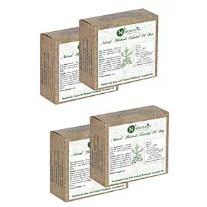 Naturalis Essence of Nature Handmade Soap With Natural Patchouli Essential Oil- For Dry Skin And Acne - 110gms (Pack of 4)