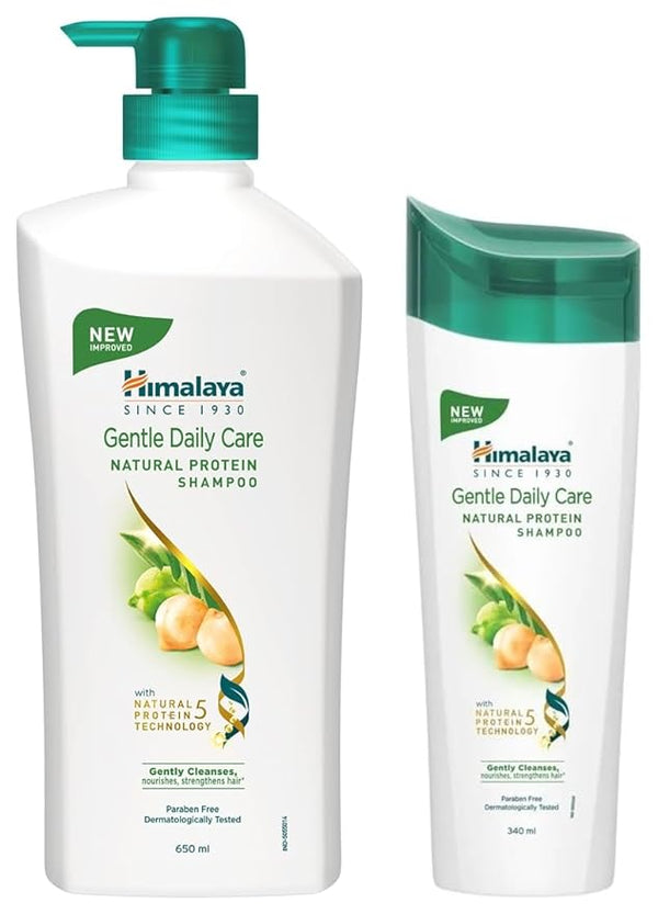 Himalaya Gentle Daily Care Protein Shampoo - Pack of 2(700 ml& 400 ml) Combo