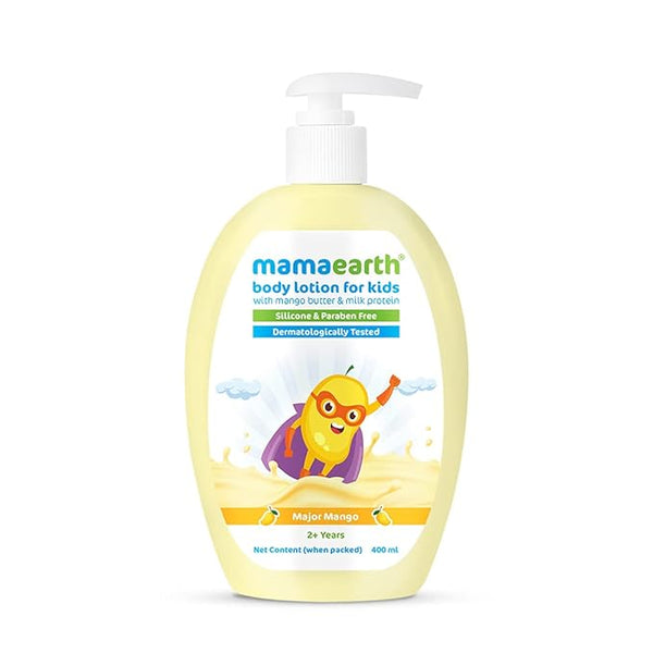 Mamaearth Major Mango Body Lotion & Cream For Kids with Mango Butter & Milk Protein - 400 ml