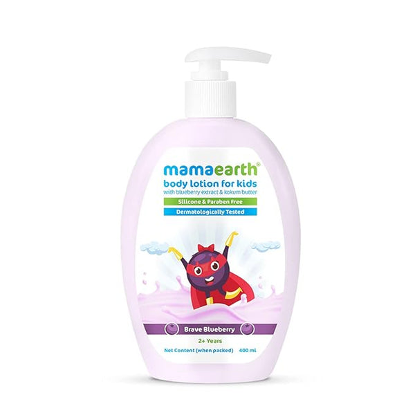 Mamaearth Brave Blueberry Body Lotion for Kids with Blueberry & Kokum Butter – 400 ml