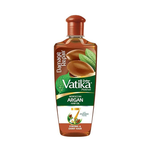 DABUR Vatika Naturals Moroccan Argan Hair Oil with 7 Ayurvedic Herbs - 200 ml