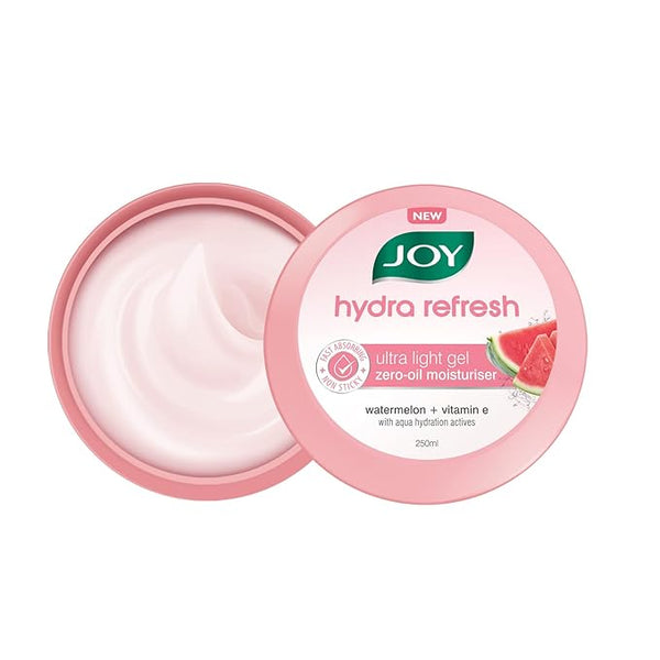 Joy Hydra Refresh Ultra Light Gel Oil Free Moisturizer with Watermelon & Vitamin E - 250 ml