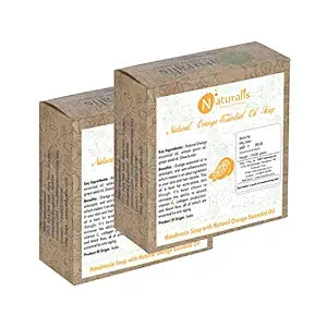 Naturalis Handmade Soap with Natural Orange Essential Oil- Anti-Aging - Pack of 2
