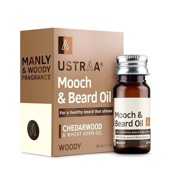 Ustraa Woody Mooch and Beard Oil - 35 ml