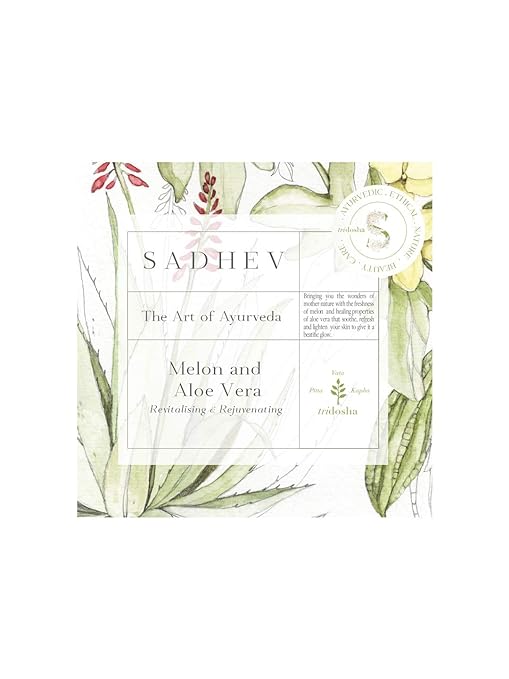 Sadhev Organic Melon & Aloe Vera Bathing Soap  - 125 gms