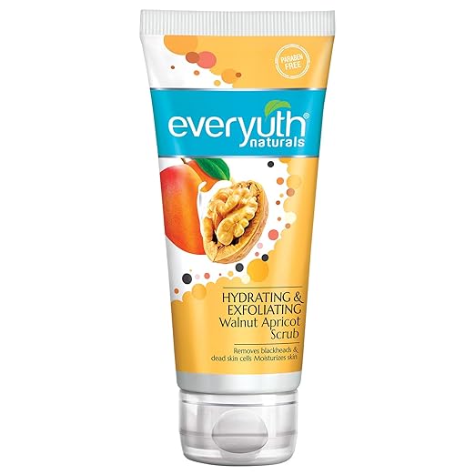 Everyuth Naturals Hydrating & Exfoliating Walnut Apricot Scrub - 100 gms
