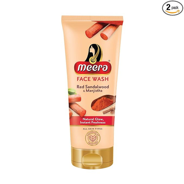 Meera Red Sandalwood & Manjistha Face Wash - 100 gms