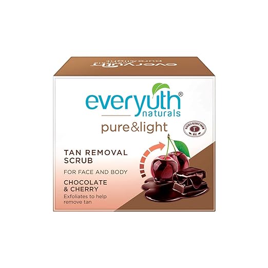 Everyuth Naturals Pure & Light Tan Removal Choco Cherry Scrub- 50 gms