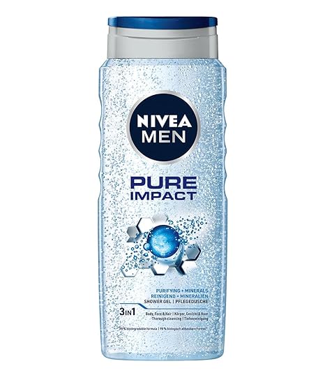 Nivea Men Pure Impact Shower Gel - 500 ml