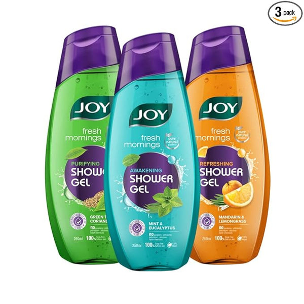 Joy Purifying, Awakening & Refreshing Shower Gel - 250 ml (Pack of 3)(Combo Pack)