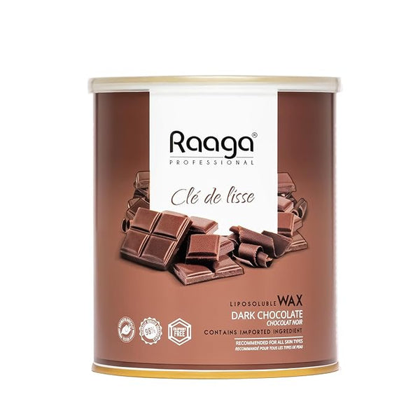 Raaga Professional Liposoluble Body Wax for Smooth Hair Removal Dark Chocolate - 800 ml