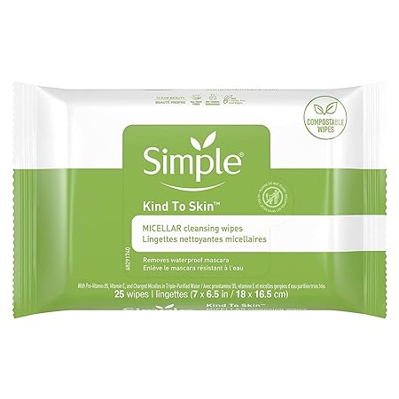 Simple Kind To Skin Facial Care Micellar - 25 wipes