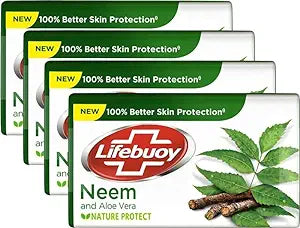 Lifebuoy Neem Soap - 100 gms (Pack of 4)