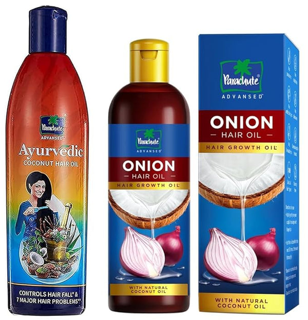 Parachute Advansed Onion Hair Oil For Hair Growth and Hair Fall Control With Natural Coconut Oil & Vitamin E - 200 ml