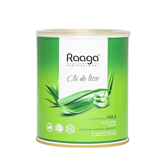 Raaga Professional Liposoluble Body Wax for Smooth Hair Removal Aloe Vera - 800 ml