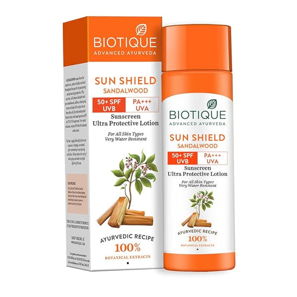 Biotique Sandalwood Sunscreen Ultra Soothing Face Lotion, SPF 50+ - 120 ml