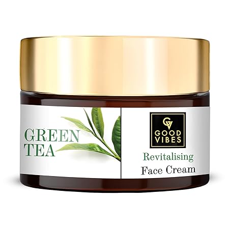 Good Vibes Green Tea Revitalising Face Cream - 50 gms