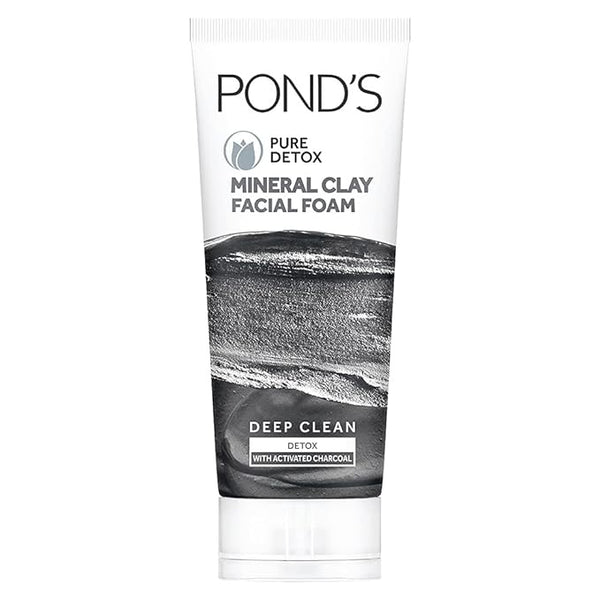 POND'S Pure Detox Mineral Clay Activated Charcoal Face Wash - 90 gms