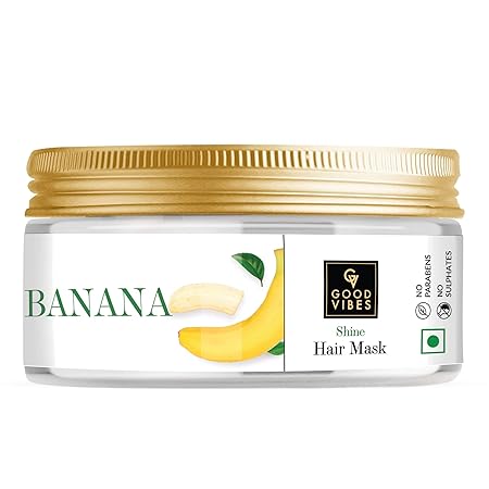 Good Vibes Banana Shine Hair Mask - 200 gms