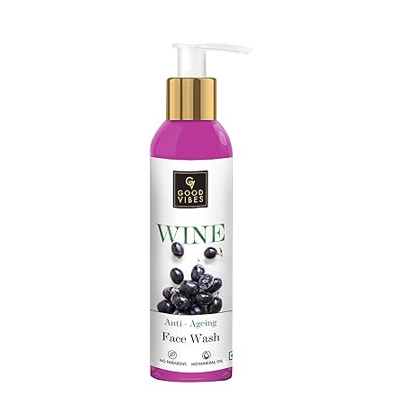 Good Vibes Wine Anti Ageing Face Wash - 120 ml