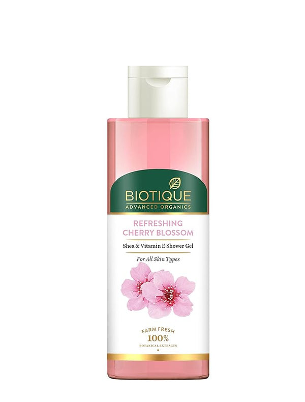 Biotique Advanced Organics Refreshing Cherry Blossom Shea & Vitamin E Shower Gel - 200ml