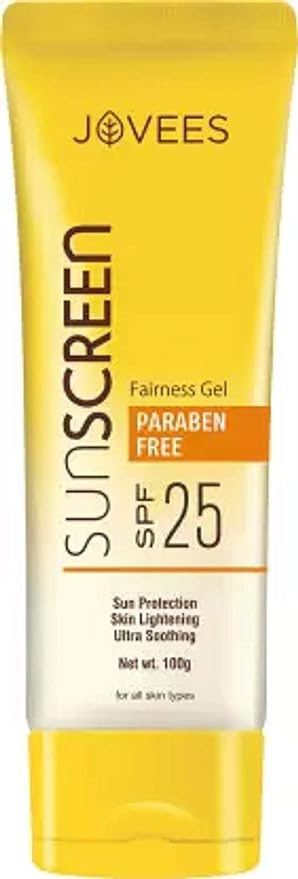 Jovees Herbal Suncreen Fairness Gel SPF 25 with Aloe Vera - 100 gms