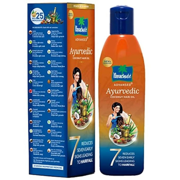 Parachute Advansed Ayurvedic Coconut Hair Oil with Neem Amla Bhringraj & 22 Natural Herbs - 300 ml