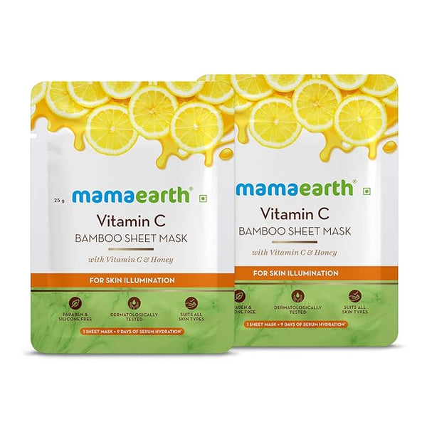 Mamaearth Vitamin c sheet mask (pack of 2)