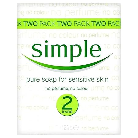 Simple Pure Soap for Sensitive Soap - 125 gms (Pack of 2)