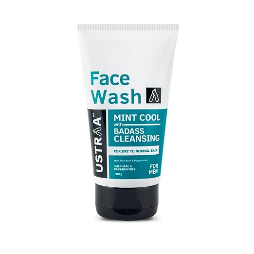 Ustraa Face Wash Dry Skin (Mint Cool) - 100 gms