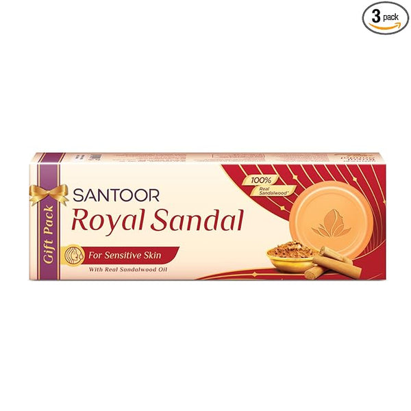 SANTOOR Royal Sandal -  150 gms(pack of 3)