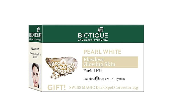 Biotique Pearl White Flawless Glowing Skin Facial Kit - 65 gms