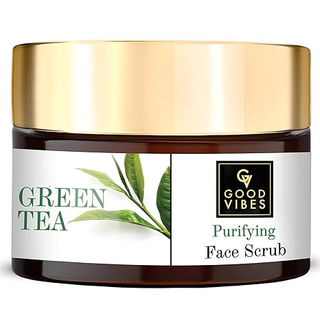 Good Vibes Green Tea Purifying Face Scrub - 50 gms