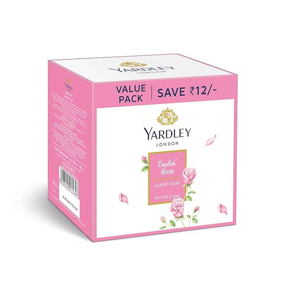 Yardley London English Rose Luxury Soap - 100 gms(Pack Of 3)