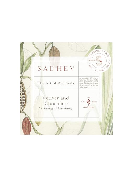 Sadhev Organic Vetiver And Chocolate Bathing Soap - 125 gms