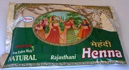 Ayur Rajasthani Henna (Mehndhi) Powder - 200 gms (Pack of 2)