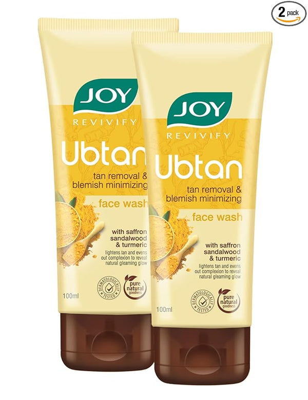 Joy Revivify Ubtan Face Wash - 100 ml(Pack of 2)