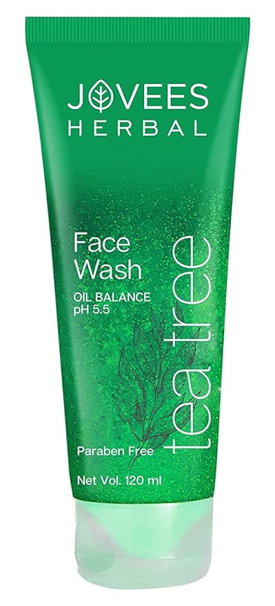 Jovees Herbal Tea Tree Oil Control Face Wash For Oily and Sensitive Skin - 120 ml