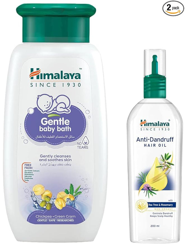 Himalaya Gentle Baby Wash & Himalaya Anti-Dandruff Hair Oil Combo