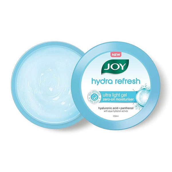 Joy Hydra Refresh Ultra Light Gel Oil Free Moisturizer with Hyaluronic Acid & Panthenol - 250 ml