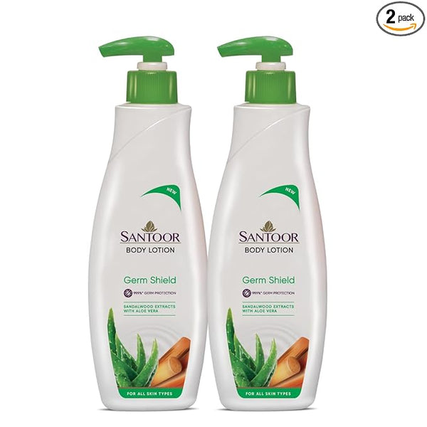 Santoor Germ Shield Body Lotion  250 ml (Pack of 2)
