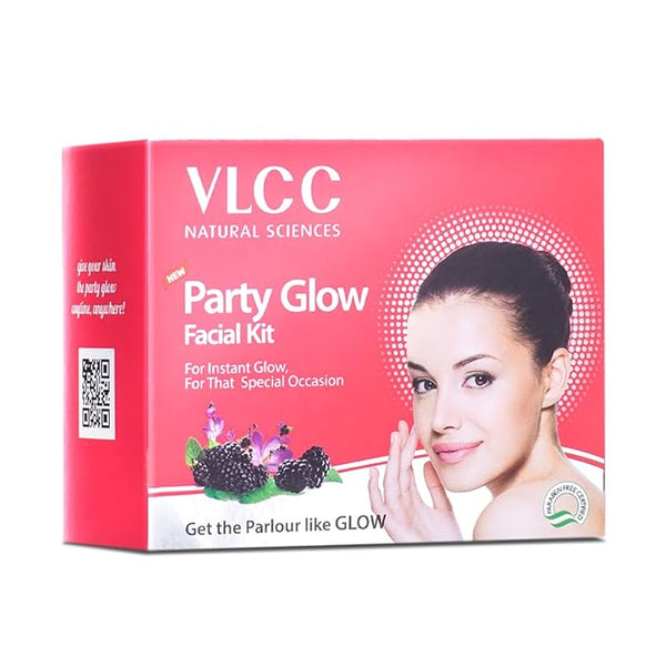 VLCC Party Glow Facial Kit for Instant Glow - 60 gms