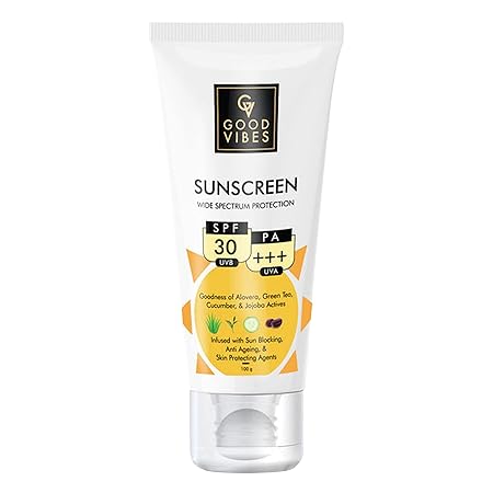 Good Vibes Wide Spectrum Protection Sunscreen With SPF 30 - 100 gms