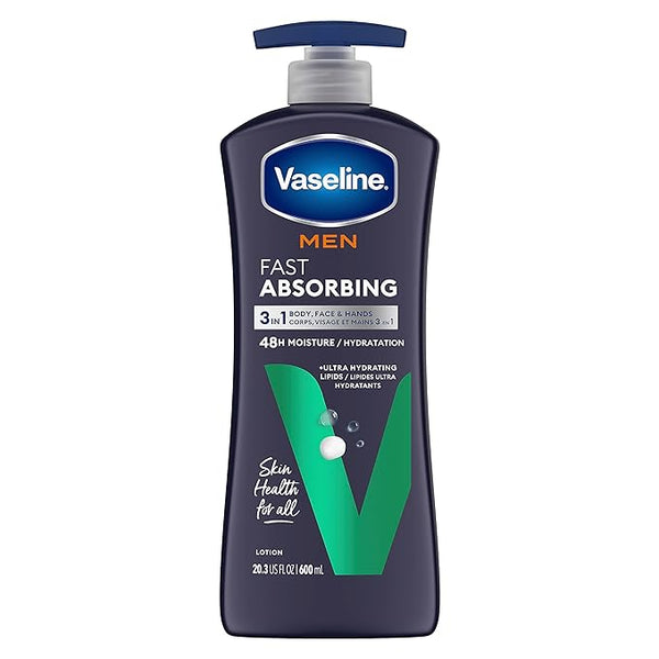 Vaseline Men Body and Face Lotion - 600 ml