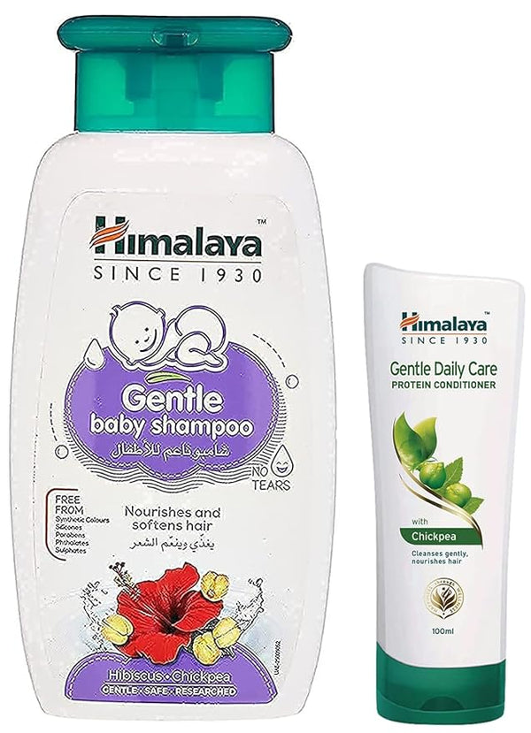 Himalaya Gentle Baby Shampoo (200ml) & Gentle Daily Care Protein Conditioner (100 ml)Combo