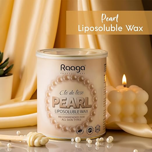 Raaga Professional Liposoluble Body Wax for Smooth Hair Removal Pearl - 800 ml