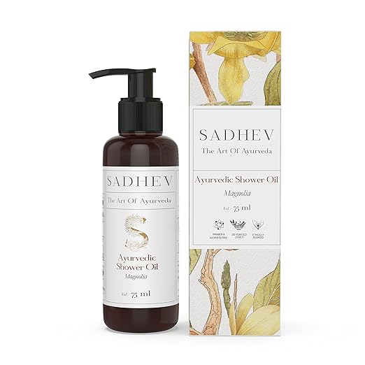 Sadhev Ayurvedic Shower Oil With Goodness Of Magnolia - 75 ml