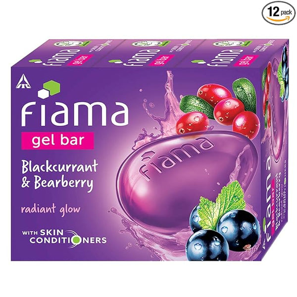 Fiama Gel Bar Blackcurrant And Bearberry - 125 gms(Pack Of 3)