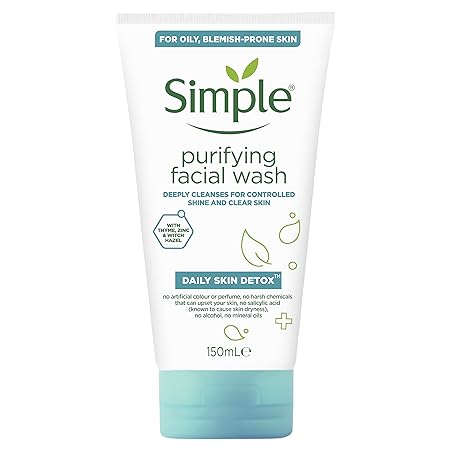 Simple Daily Skin Detox Purifying Facial Wash - 150 ml